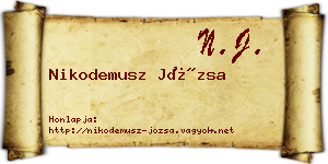 Nikodemusz Józsa névjegykártya